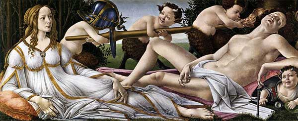 Venere e Marte di Botticelli