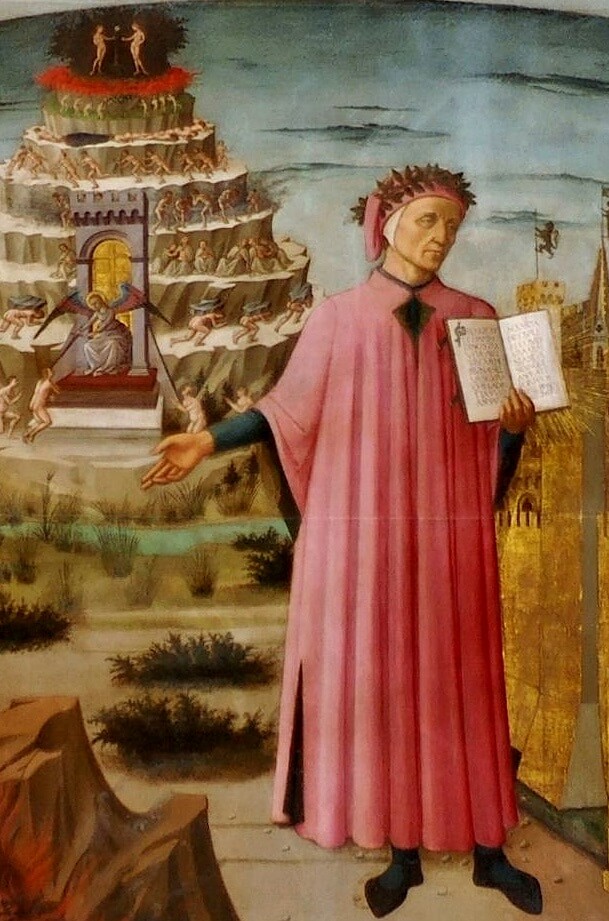 Dante con la Divina Commedia, Domenico di Michelino, 1464