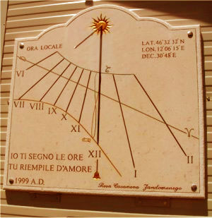 Meridiana dell'Osservatorio Astronomico di Cortina