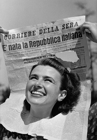 Foto di Patellani per la nascita della repubblica (2 giugno 1946)
